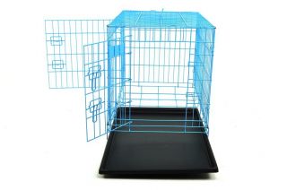 Blue 30" Champion Brand 2 Door Folding Dog Crate Kennel