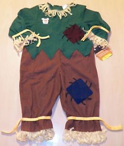 Scarecrow Costume Size 1T 2T Baby Toddler Halloween Boy Girl Dress Up Outfit