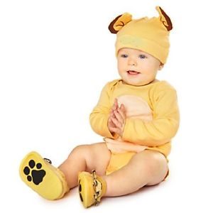 Baby Simba Infant Bodysuit or Shoes Slippers Costume Lion King NWT 