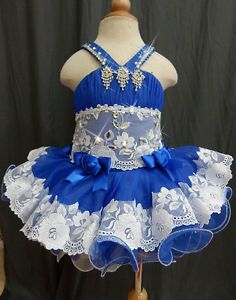 Infant Toddler Baby Kids Children Girl's Pageant Dress Clothing 1 2T G032 1