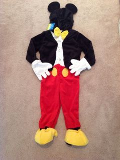 Toddler Boys Girls Disney Mickey Mouse Halloween Costume Size 4 4T