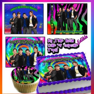 Big Time Rush Toppers Edible Image Frosting Sheet Party Topper for Cake Birthday