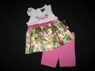 New "XOXO Heart Satin" Shorts Girls Clothes 3T Spring Summer Toddler Boutique