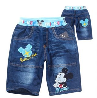 New Kids Toddlers Boys Girls Mickey Mouse T Shirt Jean Shorts Suits 2 8years