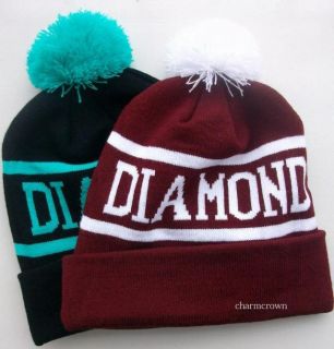 Diamond Supply Co Hip Hop bboy Knitting Wool Warm Winter Bobble Beanie Hat 0467D