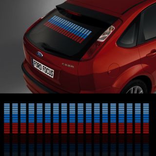 New Car Auto Sticker Music Rhythm LED Flash Light Lamp Sound Activated Equalizer