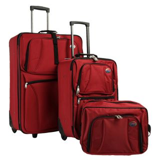 American Tourister Valencia II 3 Piece Luggage Set Red