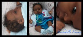 AA Ethnic Biracial Baby Toddler Girl Reborn Doll Cuddles Head Arianna Limbs