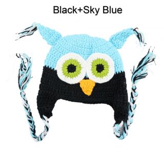 Fashion Cute Baby Boy Girl Toddler Owls Knit Crochet Hat Beanie Cap Keep Warm