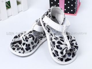 New Toddler Baby Girl Leopard Sandals Shoes UK Size 1 2 3