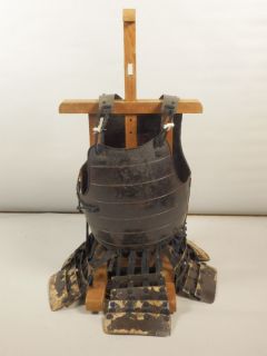 Japanese Edo Era Yoroi Set Dou Chest Armor Kabuto Suneate Shin Guard Kote Menpo