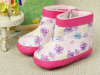 New Toddler Baby Girl Light Purple Boots Shoes Size 3 A810