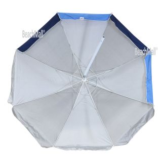 8 ft Heavy Duty Wind Resistant Fiberglass Ribs Beach Umbrellas UPF 100