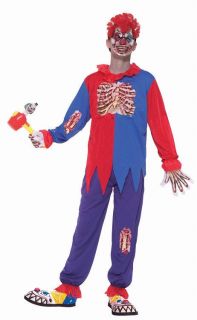 Horror Clown Scary Evil Killer Circus Carnival Dress Up Halloween Child Costume