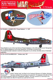 Kits World Decals Boeing B G Flying Fortress Texas Raiders