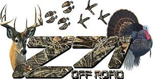 4x4 Hunting Decals Mossy Deer Turkey Bear Sports