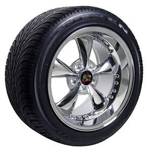 17" Chrome Fit Mustang® Bullitt Wheels Tires Deep Dish