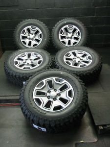 17" Factory Jeep Wrangler Rubicon Wheels Rims Tires Mud Terrain BFGoodrich