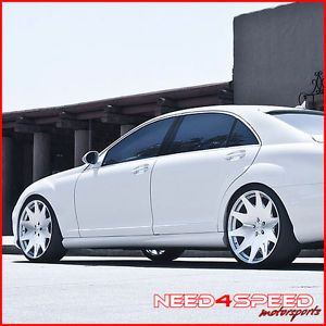 22" Benz S400 S550 S600 S63 S65 MRR HR3 Concave VIP Silver Staggered Wheels Rims