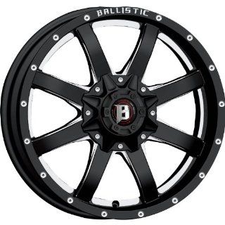 Ballistic Anvil 17 Black Wheel / Rim 6x5.5 with a  12mm Offset and a 110 Hub Bore. Partnumber 955790655 12GBX: Automotive