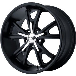 American Racing Vintage Daytona 17x8 Black Wheel / Rim 5x4.5 with a 24mm Offset and a 72.60 Hub Bore. Partnumber VN80178012724A: Automotive