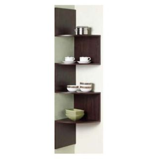 4D Concepts Hanging Corner Storage   Chocolate   Bookcases