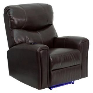 Flash Furniture Fully Powered Automatic Massaging Leather Recliner   Recliners