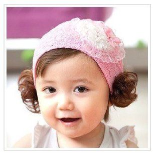 Flower Toddlers Infant Baby Girl Princess Headband Hair Band Headwear with hairpiece Love Pink Flower Headband/Headwear: Beauty