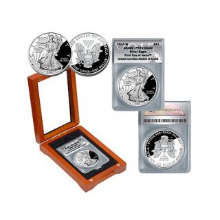 2015 PR70 ANACS DCAM First Day of Issue Limited Edition of 8195 Silver Eagle Do   7700108