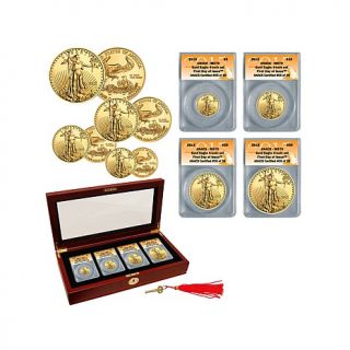 2015 ANACS MS70 First Day of Issue Limited Edition of (39) 4 piece Gold Eagle C   7697033