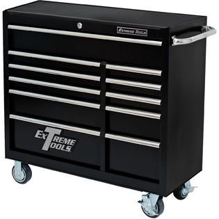 Extreme Tools  41 Deluxe 11 Drawer 24 Deep Roller Cabinet in