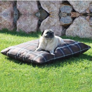 Indoor/Outdoor Pet Bed, Large, Brown Plaid   K & H Manufacturing Llc 7043   Pet Beds