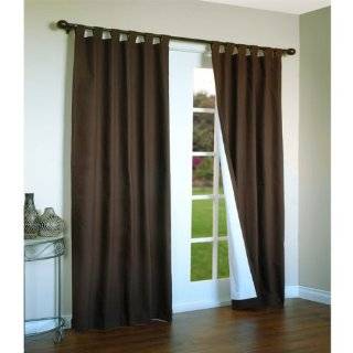   Panel PAIR   72   CHOCOLATE color Insulating Curtains   Tab Top