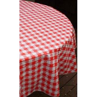 Blue Hill, Classic Red Tavern Check, Flannel Backed, Seamed 60 Round 