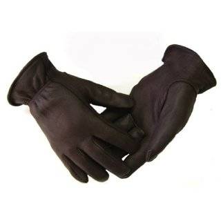 Mens Brown Deerskin Leather Gloves   Leatherbull (Free U.S. Shipping)