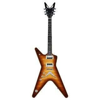  Left handed clear flying electric guitar. Musical 