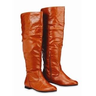  PASHA 01 Womens Knee High Flat Boots winter low heels, 10 