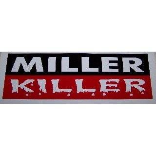 Miller Killer With Blood Drops Red White & Black 12 Welders Decals, 1 