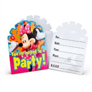  Minnie Mouse Party Invitations & Envelopes 8 ct Toys 