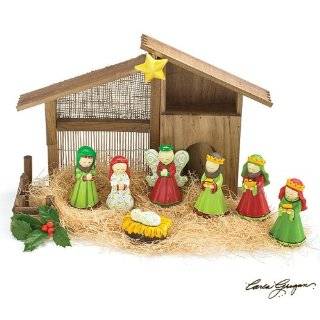 Piece Christmas Nativity Set With Stable Designed By Carla Grogan