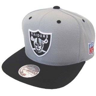  Oakland Raiders Mitchell & Ness Logo Snapback Cap Hat 