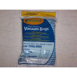 Riccar 2000, 4000 and Simplicity 5000, 6000 Type A Vacuum Bags 