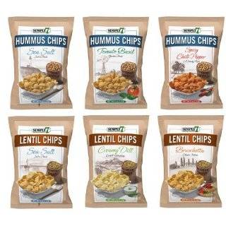   Chips, Sea Salt, 1 Ounce Bags (Pack of 24) Simply 7 Hummus Chips