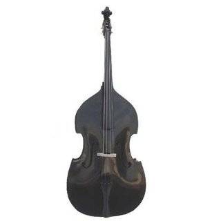 Merano MB400BK 3/4 Size Black String Bass with Bag and Bow