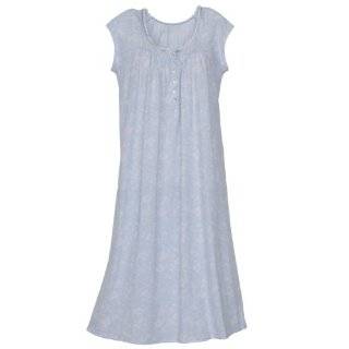 Comfort Neck Floral Long Nightgown