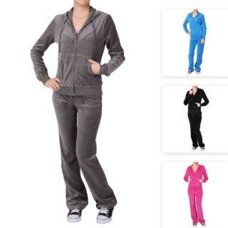 Hailey Jeans Co Womens 2 pc Velour Track Suit